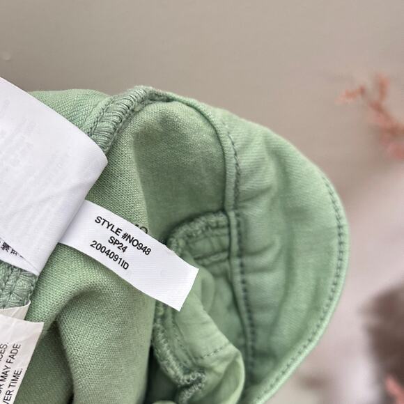 MADEWELL 2024 Emmett Wide-Leg Crop Pant Welt Pocket Pistachio Green Sz 33 {L19} - Picture 7 of 7